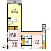 セレスティア清水の間取り画像
