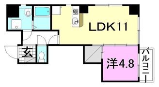ライフコート湊町の間取り画像