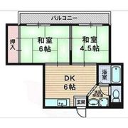アローハイツの間取り画像