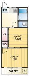 メゾングリーンヒルの間取り画像