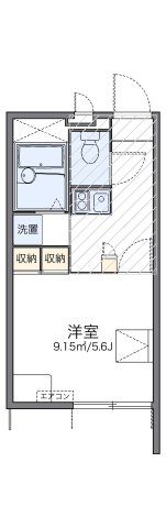レオパレスロフテージミドリの間取り画像