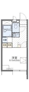 レオパレスロフテージミドリの間取り画像