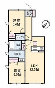 プロヌーブ生野原 B棟の間取り画像