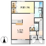 リッツパークBの間取り画像