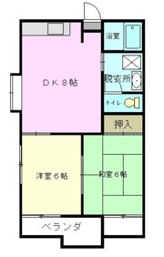 コーポホワイトハウスの間取り画像