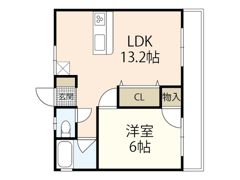 江島マンションの間取り画像