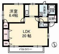 フレグランス大島 A棟の間取り画像