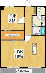明宝マンションの間取り画像