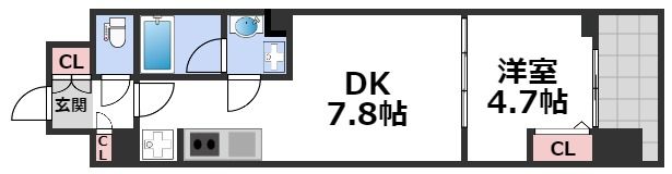 アーバネックス難波WESTの間取り画像