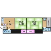 八戸ノ里文化Ⅱの間取り画像