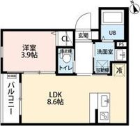 レイルズ新守山の間取り画像