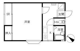 メローハイツの間取り画像