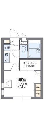 レオパレス下落合の間取り画像