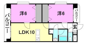 パレス・デン歩行町の間取り画像