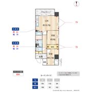 コスモグラシア三ノ輪の間取り画像
