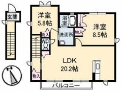モンテベルデの間取り画像