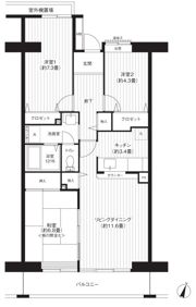 コーポレート浦和中島1号棟の間取り画像
