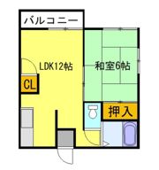 メゾンドアキの間取り画像
