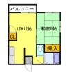 メゾンドアキの間取り画像