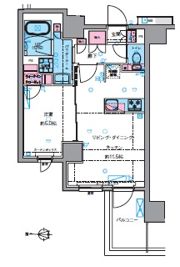 ジェノヴィア四谷三丁目グリーンヴェールの間取り画像