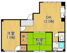 野坂ハイツの間取り画像