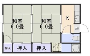福泊アパート2-中の間取り画像
