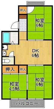 タワーズ黒崎の間取り画像