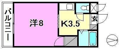ハイツ紫の間取り画像