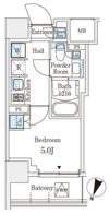 パークアクシス横浜阪東橋の間取り画像