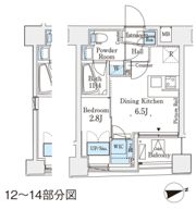 レジデンス文京春日の間取り画像