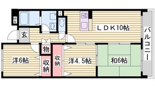 ホップス須磨の間取り画像