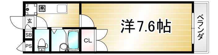 スカイハイツ中野の間取り画像