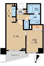 クリオ上野毛ラ・モードの間取り画像