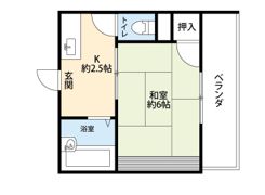 ミツワハイツⅡの間取り画像