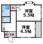 フレンドハイツの間取り画像