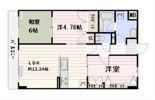 ハウスユマニテ赤間駅前の間取り画像