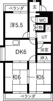マンション遠山の間取り画像