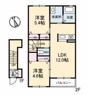 アプリコット Ⅱの間取り画像