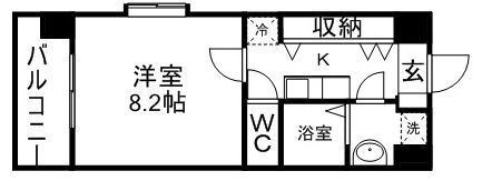 リバージュ県庁通りの間取り画像