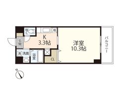 TEBURA・INN船越（第6山村ビル）の間取り画像