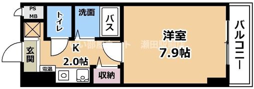 グランデ・ラーゴHOEI 1の間取り画像