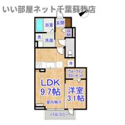 クレストパーク Aの間取り画像
