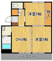 ヴィラナリー中間I 6号棟の間取り画像