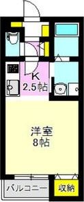 ハーベスト上中居第2の間取り画像