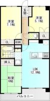 グランシャルム小田原城山の間取り画像