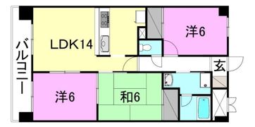 ロイヤルアネックスはなみずきの間取り画像
