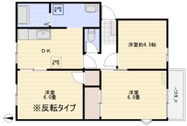 ベルビュー上安松の間取り画像
