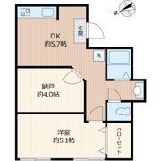 上福岡アパートの間取り画像