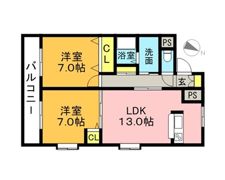 セントフォール笠松の間取り画像
