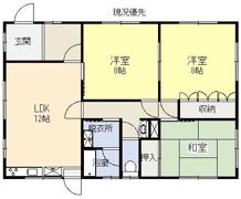 藤原貸家の間取り画像